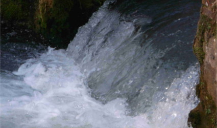 Weir on mill race, Winchester